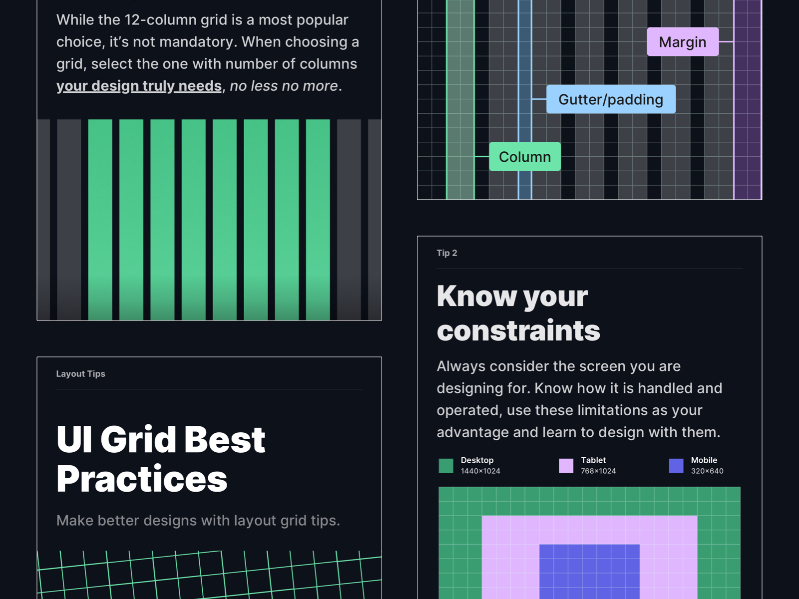 UI Grids Best Practices by Bunin Dmitriy on Dribbble