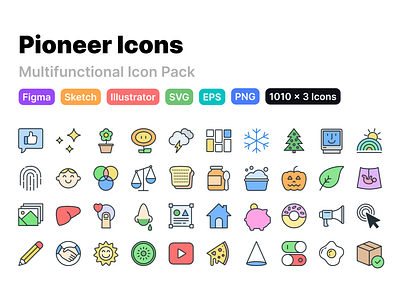 Pioneer Icons for Figma 🌟 components delivery design system eps figma figmadesign icon set iconography icons icons pack illustrator interface pioneer png sketch svg symbols ui ux