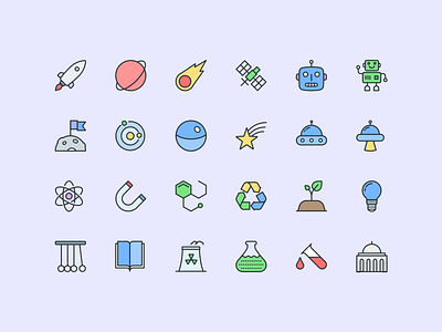 Pioneer Icons — Science 🔬 animation branding design design system doctor freebie graphic design icon set icons ill illustration interface science sketch symbols ui ux 🔬