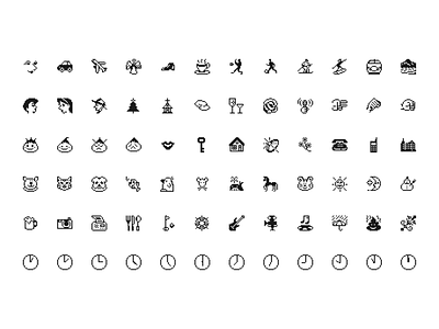 Emoji 1997—Original Emoji from Softbank JP [Freebie] ✨ 1997 components design design system emoji figma figmadesign freebie iconography icons illustration interface retro sketch softbank symbols ui ux