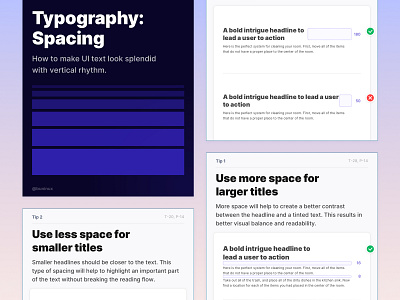 Spacing guide for designers. Spaces are the horizontal and vertical…, by  Oriol Banus