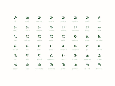 Super Basic Icons — Communication Set 💬 call communication components contact design system figma freebie id illustration interface outline sketch stroke symbols ui user ux vector