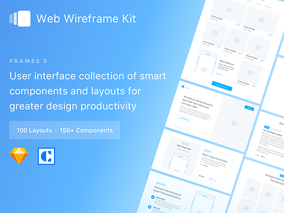 Frames Kit 🛠 components craft layouts prototype sketch ui ux web wireframes