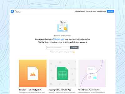 ⚡️ Frames - Freebies & Tutorials design system freebie sketch tutorial ui ux web