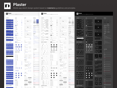 Plaster a mobile design system for sketch design system freebie material mobile sketch symbols tutorial ui ux