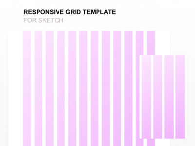 responsive grid template for sketch by bunin dmitry dribbble