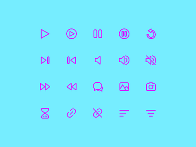 Super Basic Icons 03 basic daily design system glyph iconography icons interface outline stroke ui ux