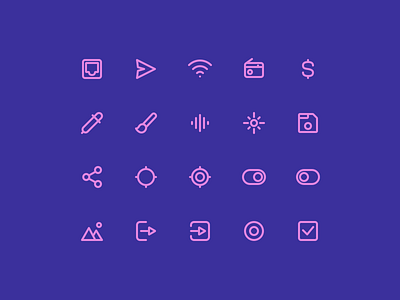 Super Basic Icons 05 basic daily design system glyph icon iconography icons interface outline stroke ui ux