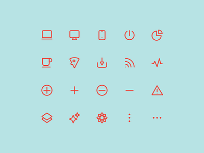 Super Basic Icons 06 basic daily design system glyph icon iconography icons interface outline stroke ui ux