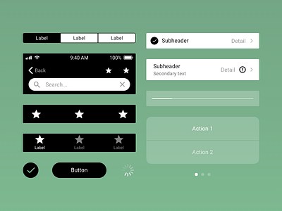 Plaster for Sketch v.1.3 🌱 android design system ios material material 2.0 mobile sketch toolkit ui kit