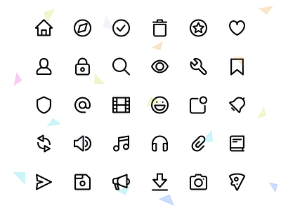 🌟 Super Basic Icons basic design design system freebie icon icons illustration interface kit mobile outline sketch stroke svg ui ux vector web