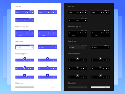 Plaster - Super Powerful Design System ⚡️ android app app bar components design system freebie icons interface ios kit material mobile search sketch status bar symbols typography ui ui kit ux