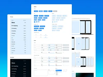 Frames — Web Design System v.1.9.3 💫 app design design system frames freebie icons interface kit material mobile outline sketch symbols tutorial typography ui ui kit ux web wireframes