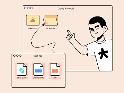 Start a new project with Root UI Kit! 🚀 components design system figma illustration interface sketch styleguide symbols typogaphy ui ui kit ux web