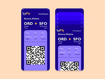 Boarding Pass app boarding pass branding dailyui dailyuichallenge design ui ux