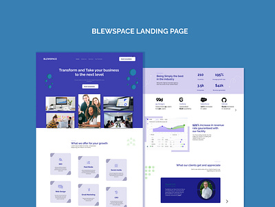 Digital Agency Landing page design product design ui uiux ux