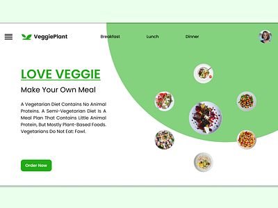 Web Design app design graphic design illustration ui ux veggielovers webdesign