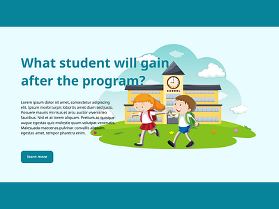 School Home page Design