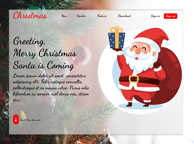Web Design Christmas app christmas design figma gift graphic design illustration lovedesign santa typography ui ux uxdesign uxui vector webdesign