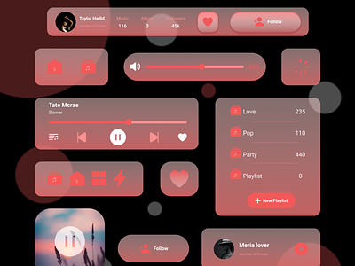 Music UI Kits app design figma figmakits graphic design illustration systemkits systemuikits typography ui uiux ux uxdesign uxdesigner vector