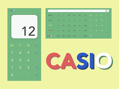 Neomorphism Calculator app calculator ui casio design illustration ui