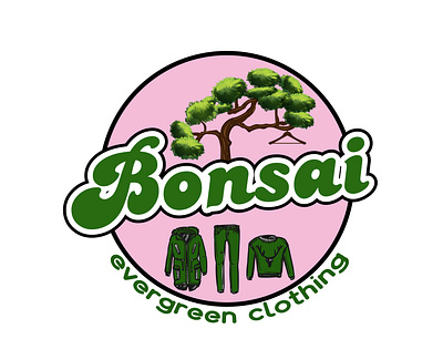 Bonsai Evergreen Clothing branding design flat icon illustration logo logodesign logomaker logotype minimal typography ui ux vector