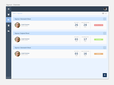 Equipment Sign-Out Tool