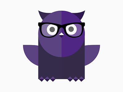 OWL Rebrand glasses learning lms owl vector