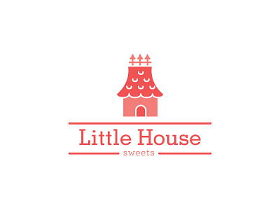 Little House house logo red sweets