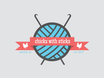 Chicks with Sticks logo logo