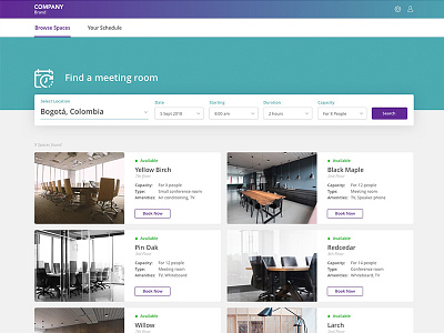 Browse search results card meeting rooms search