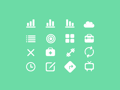Tada Icons 2 chart cloud flat gym icon icons list minimal simple stats tada tv