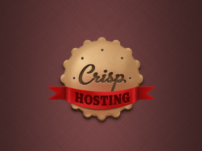 Crisp hosting cookie crisp hosting icon logo metroscript red ribbon