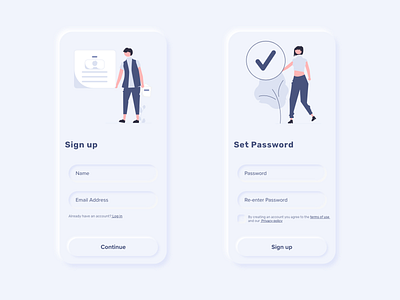 Daily UI Design Challenge | Day 01 | Sign Up challenge 1 daily 100 daily 100 challenge daily ui daily ui 001 dailyuichallenge design everyday neumorphism sign up sign up screen singn up page ui ux