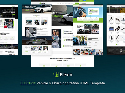 Elexio - Electric Vehicle & Charging Station HTML Template design html web template website wordpresstheme