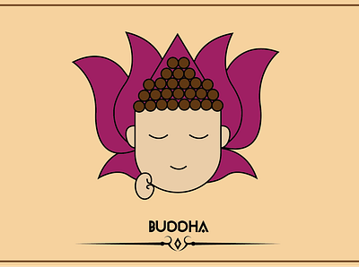 Emoji Design- Buddha art design graphic design icon illustration vector