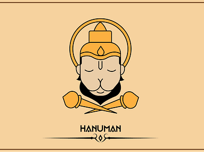 Emoji Design- Hanuman art design graphic design icon illustration vector