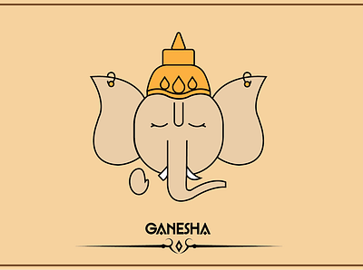 Emoji Design- Ganesha art design graphic design icon illustration vector