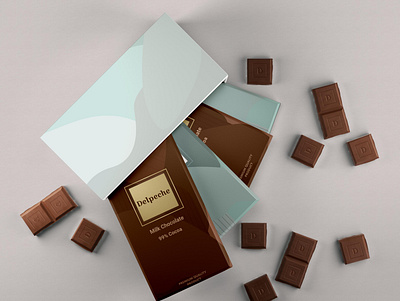 chocolate bar | Delpeche branding design graphic designer icon illustration logo logo design ui ux vector