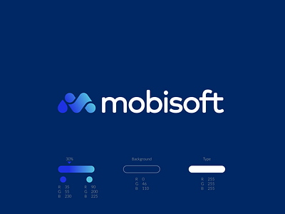 Mobisoft Logo branding design logo