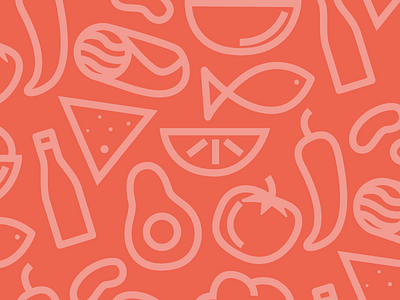 mexican food pattern avocado beans beer fish food guacamole mexican nacho pattern pepper tomato