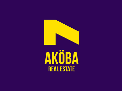 Akoba Real Estat logo & brand identity brand identity branding clean design graphic design logo logo design minimalist vector