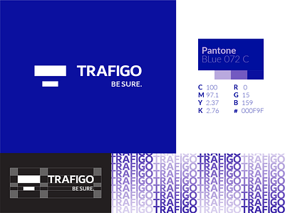 Trafigo logo & branding for logistic services company