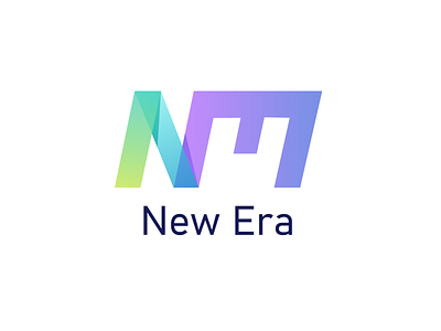 New Era logo concept branding concept gradiant logo