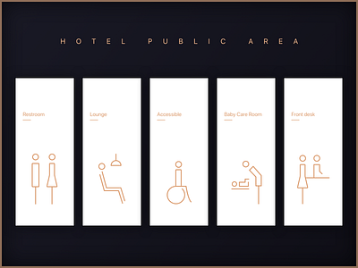 Hotel Public Area branding building design hotel icon illustration logo ui vector