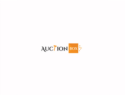 Auction Box logo project branding graphic design icon illustration logo typography