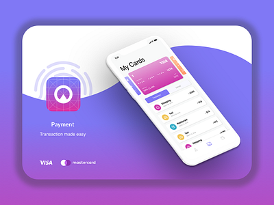Payment Assistant application interface logo mobile payment ui ux