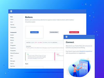 ✨Connect buttons components design system design systems ui ux