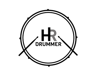 HR Drummer Business Logo branding design logo ui vector
