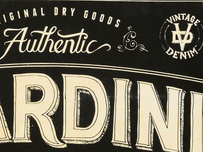 Mardini Jeans alessio denim hand lettering jeans lettering old texture typography vintage wood